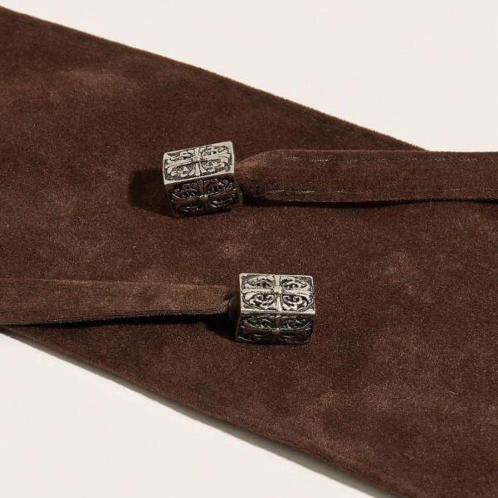 Luxe Vegan Suede Wrap Belt